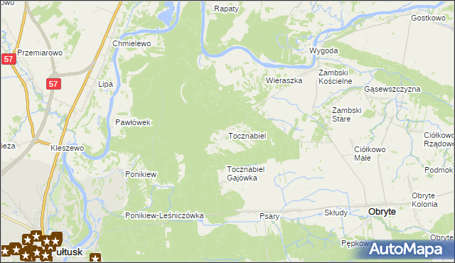 mapa Tocznabiel, Tocznabiel na mapie Targeo