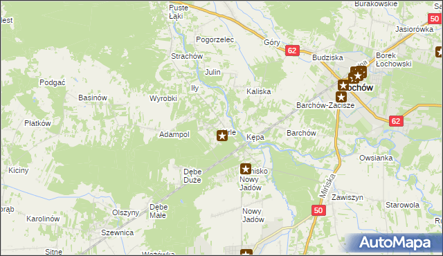 mapa Urle, Urle na mapie Targeo