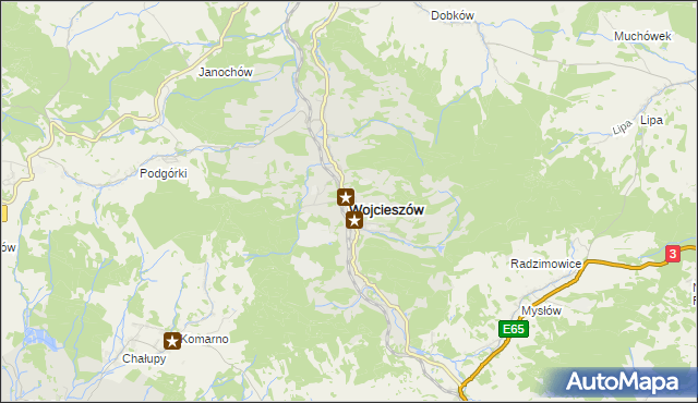 mapa Wojcieszów, Wojcieszów na mapie Targeo