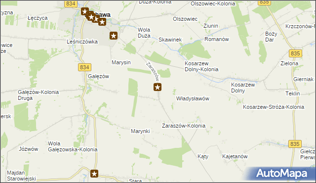 mapa Zaraszów, Zaraszów na mapie Targeo