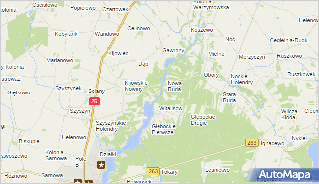 mapa Żółwieniec, Żółwieniec na mapie Targeo