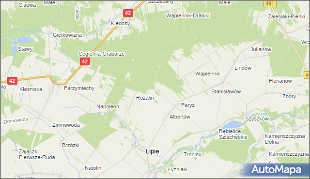 mapa Chałków, Chałków na mapie Targeo