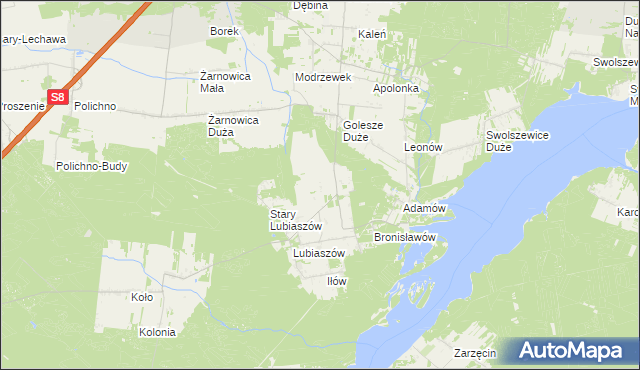 mapa Golesze-Parcela, Golesze-Parcela na mapie Targeo