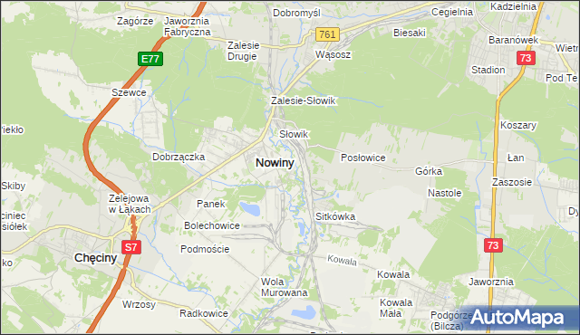mapa Trzcianki Osada, Trzcianki Osada na mapie Targeo