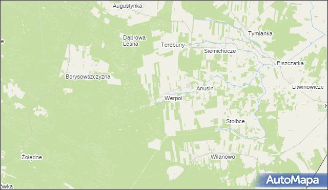 mapa Werpol, Werpol na mapie Targeo