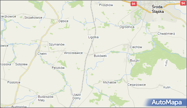 mapa Bukówek, Bukówek na mapie Targeo