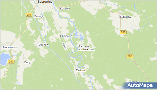 mapa Tarnawa Krośnieńska, Tarnawa Krośnieńska na mapie Targeo
