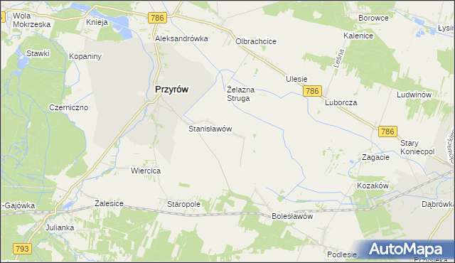 mapa Zarębice, Zarębice na mapie Targeo