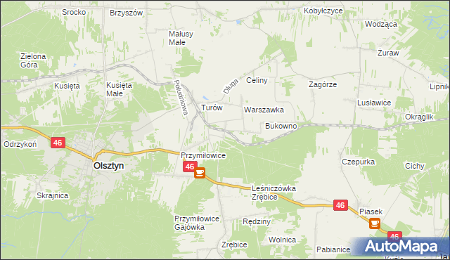 mapa Przymiłowice-Podgrabie, Przymiłowice-Podgrabie na mapie Targeo