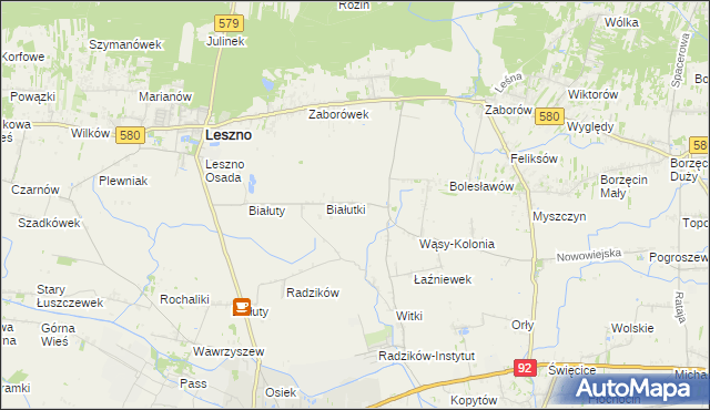 mapa Wąsy-Wieś, Wąsy-Wieś na mapie Targeo