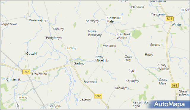 mapa Nowy Mikielnik, Nowy Mikielnik na mapie Targeo