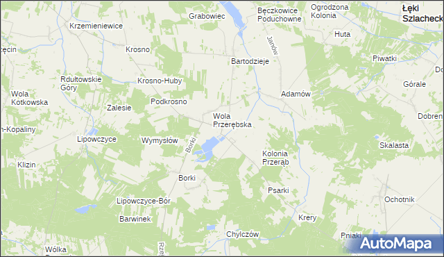 mapa Przerąb, Przerąb na mapie Targeo