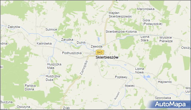 mapa Skierbieszów, Skierbieszów na mapie Targeo