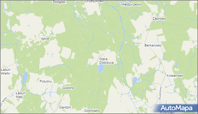 mapa Stara Dobrzyca, Stara Dobrzyca na mapie Targeo