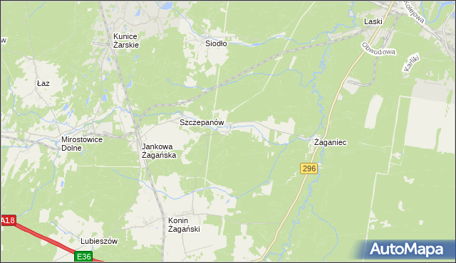 mapa Wilkowisko gmina Iłowa, Wilkowisko gmina Iłowa na mapie Targeo