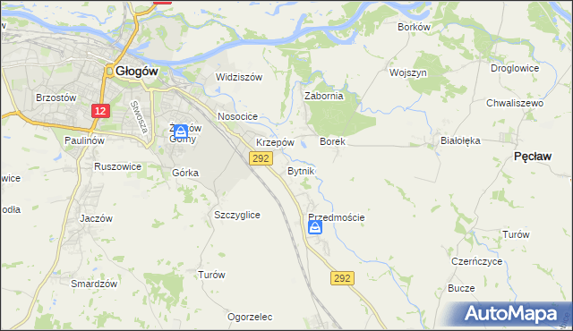 mapa Bytnik, Bytnik na mapie Targeo