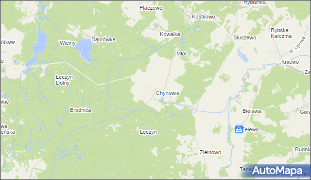 mapa Chynowie, Chynowie na mapie Targeo