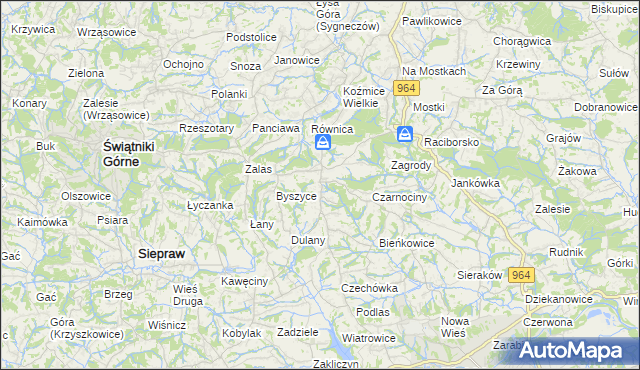 mapa Gorzków gmina Wieliczka, Gorzków gmina Wieliczka na mapie Targeo