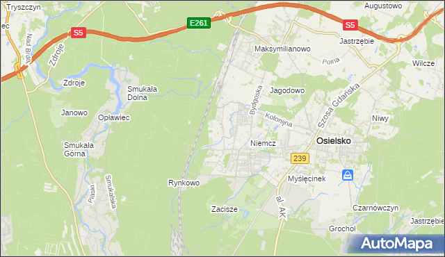 mapa Jagodowo Leśniczówka, Jagodowo Leśniczówka na mapie Targeo