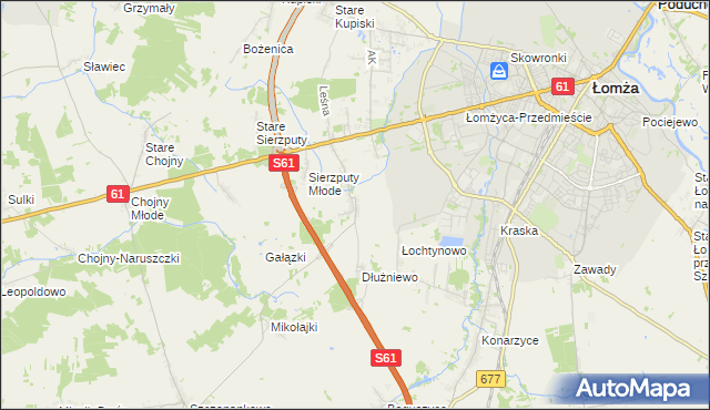 mapa Jarnuty gmina Łomża, Jarnuty gmina Łomża na mapie Targeo