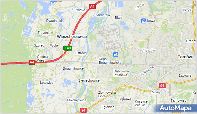 mapa Kępa Bogumiłowicka, Kępa Bogumiłowicka na mapie Targeo
