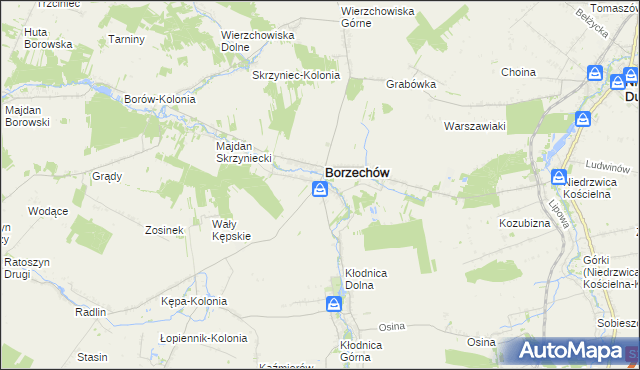 mapa Kępa Borzechowska, Kępa Borzechowska na mapie Targeo