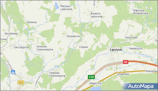 mapa Kisewo, Kisewo na mapie Targeo