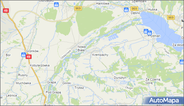 mapa Krempachy, Krempachy na mapie Targeo