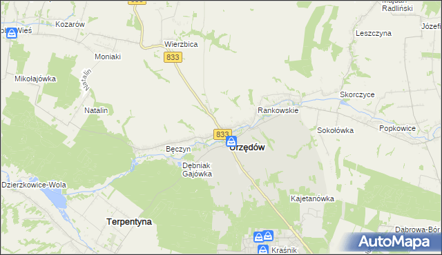 mapa Mikuszewskie, Mikuszewskie na mapie Targeo