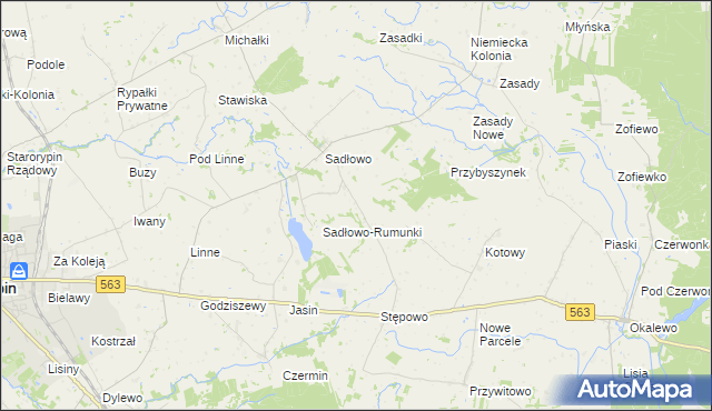 mapa Nowe Sadłowo, Nowe Sadłowo na mapie Targeo