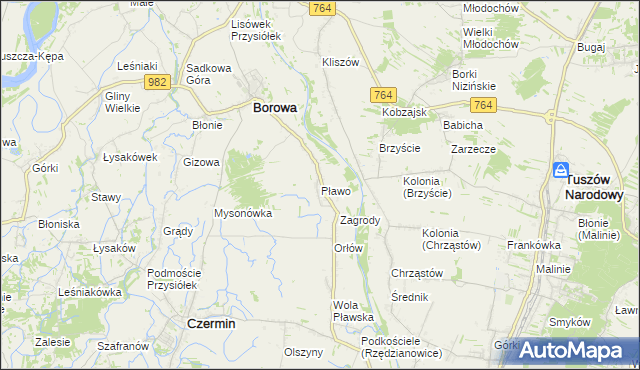 mapa Pławo, Pławo na mapie Targeo