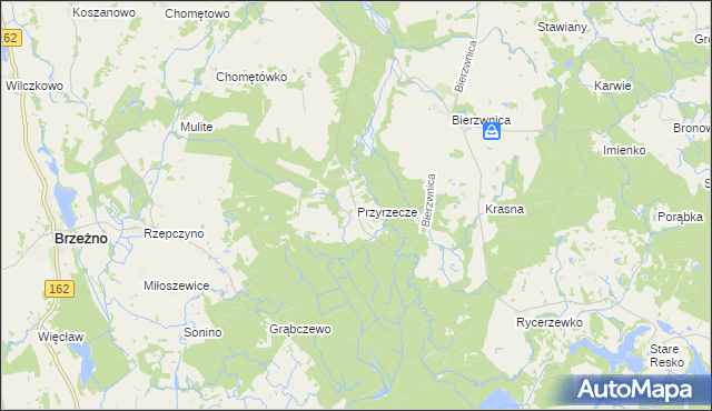 mapa Przyrzecze, Przyrzecze na mapie Targeo