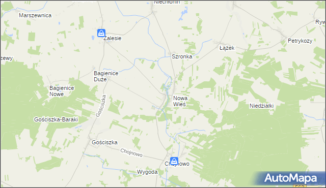 mapa Sarnowo gmina Kuczbork-Osada, Sarnowo gmina Kuczbork-Osada na mapie Targeo