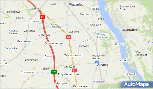 mapa Siutkówek, Siutkówek na mapie Targeo