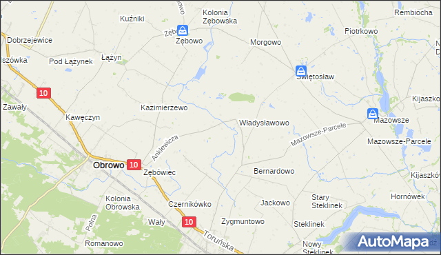 mapa Skrzypkowo, Skrzypkowo na mapie Targeo