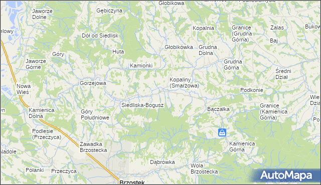 mapa Smarżowa, Smarżowa na mapie Targeo