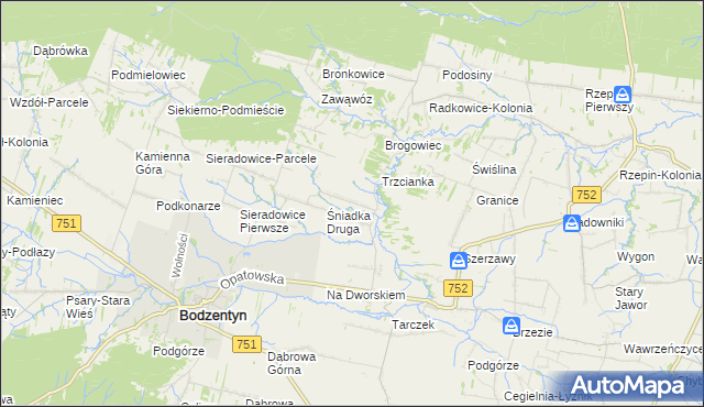 mapa Śniadka Trzecia, Śniadka Trzecia na mapie Targeo