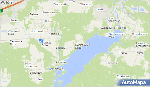 mapa Swolszewice Duże, Swolszewice Duże na mapie Targeo