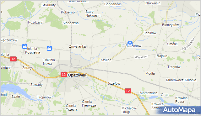 mapa Szulec, Szulec na mapie Targeo