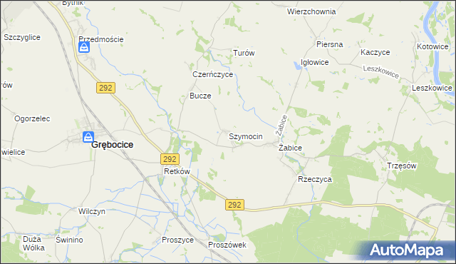 mapa Szymocin, Szymocin na mapie Targeo