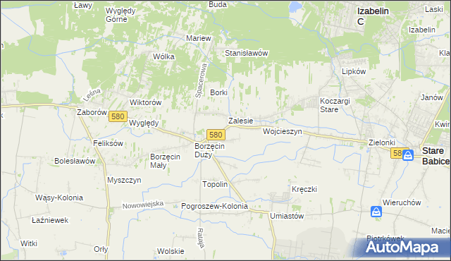 mapa Wierzbin, Wierzbin na mapie Targeo