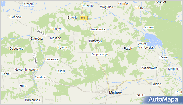 mapa Mejznerzyn, Mejznerzyn na mapie Targeo