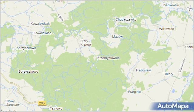 mapa Przemysławiec, Przemysławiec na mapie Targeo