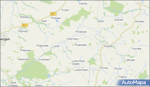 mapa Pudłowiec, Pudłowiec na mapie Targeo