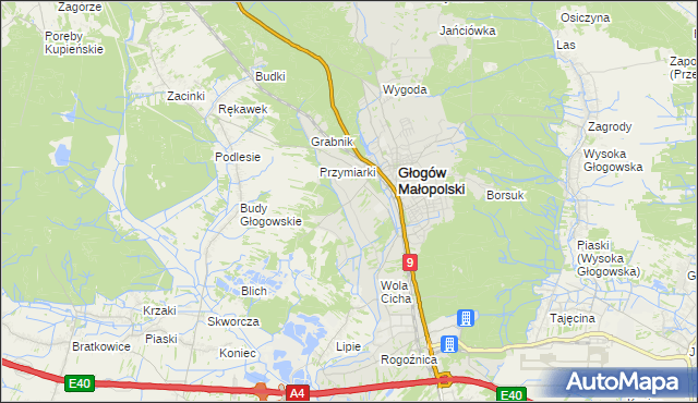 mapa Zabajka, Zabajka na mapie Targeo