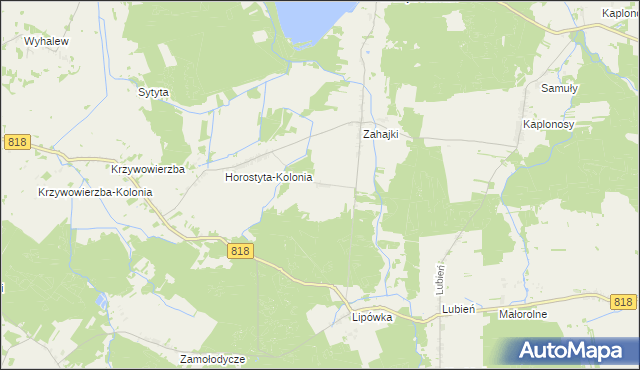 mapa Ignaców gmina Wyryki, Ignaców gmina Wyryki na mapie Targeo