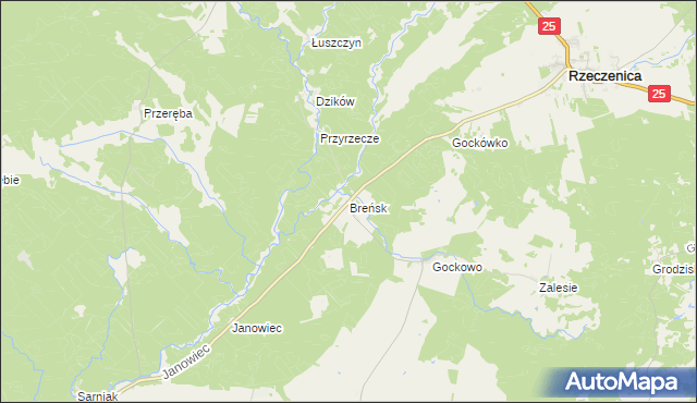 mapa Breńsk, Breńsk na mapie Targeo