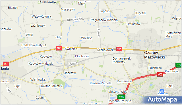 mapa Gołaszew, Gołaszew na mapie Targeo