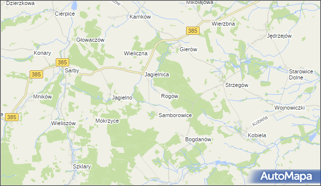 mapa Rogów gmina Grodków, Rogów gmina Grodków na mapie Targeo