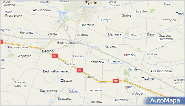 mapa Franciszków Nowy, Franciszków Nowy na mapie Targeo